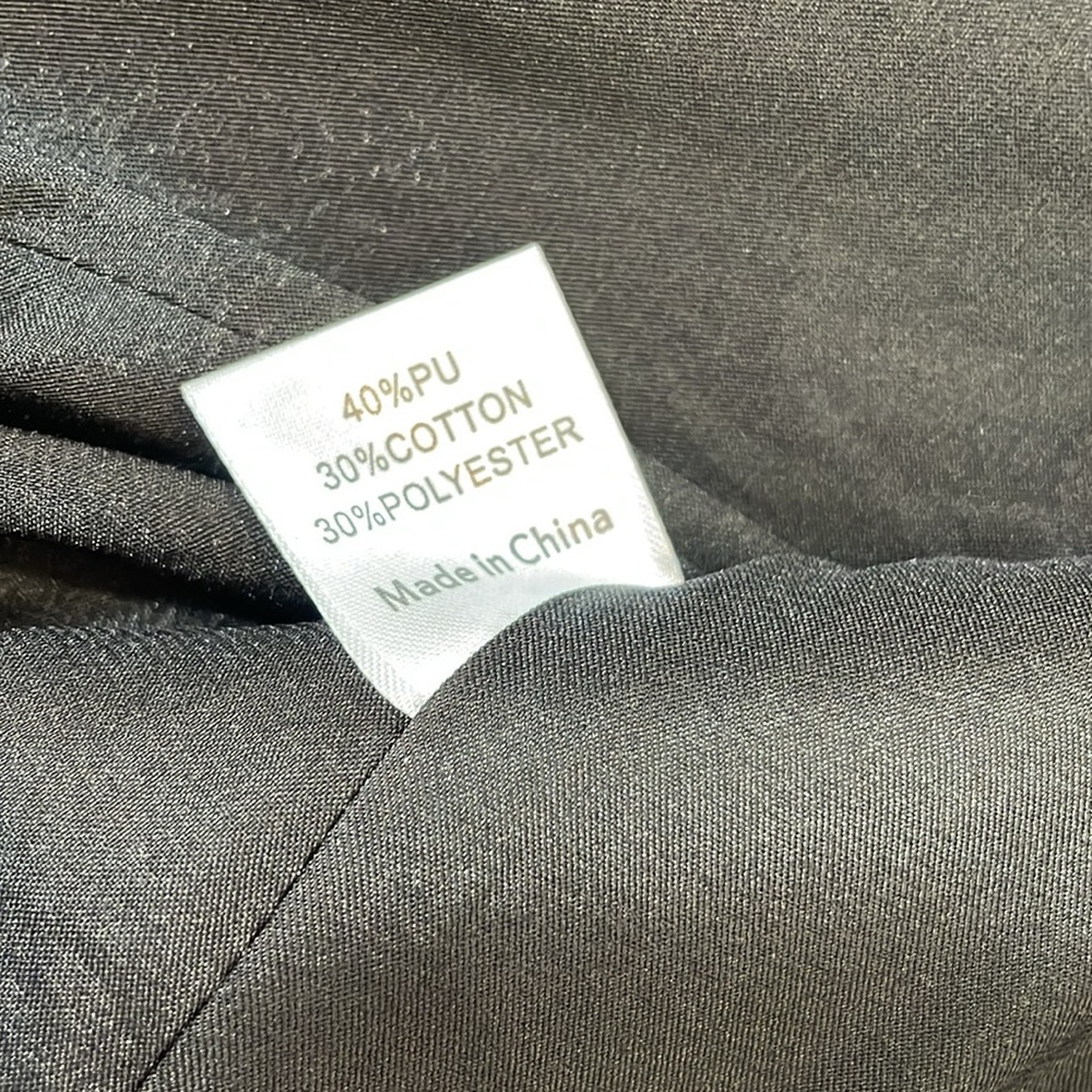 NWT Princess Polly Ellen Faux Leather Blazer Jacket Size S/M Black Tailored - Picture 8 of 10